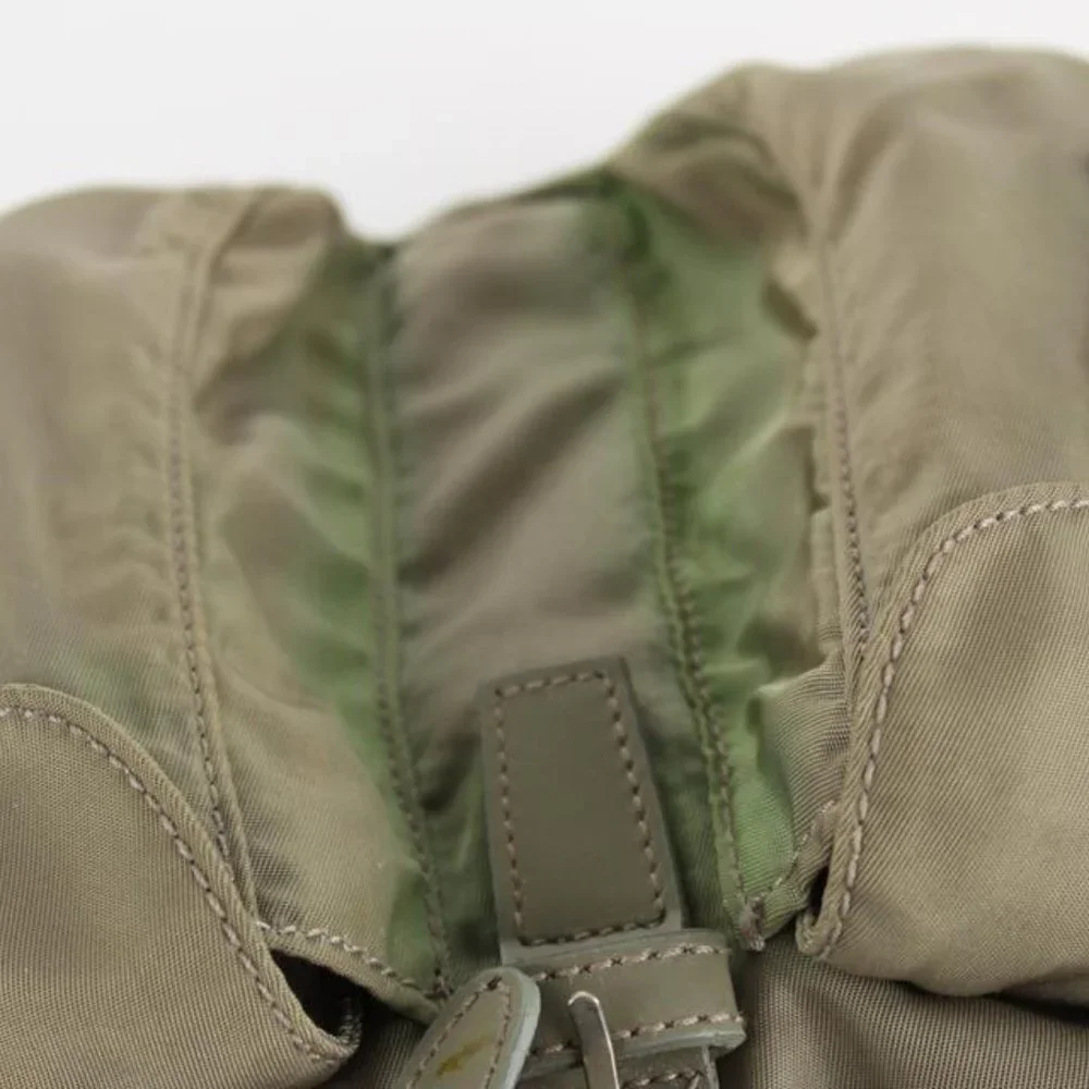 Prada Grey Tessuto Nylon Twin Pocket Backpack 1P826